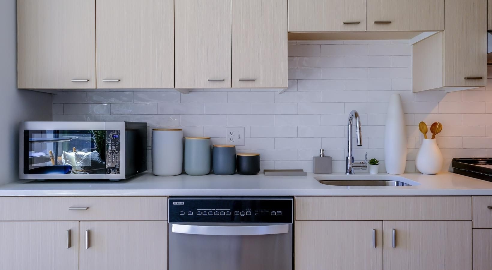 Beautiful kitchens with designer finishes beautiful kitchen with ample cabinet space