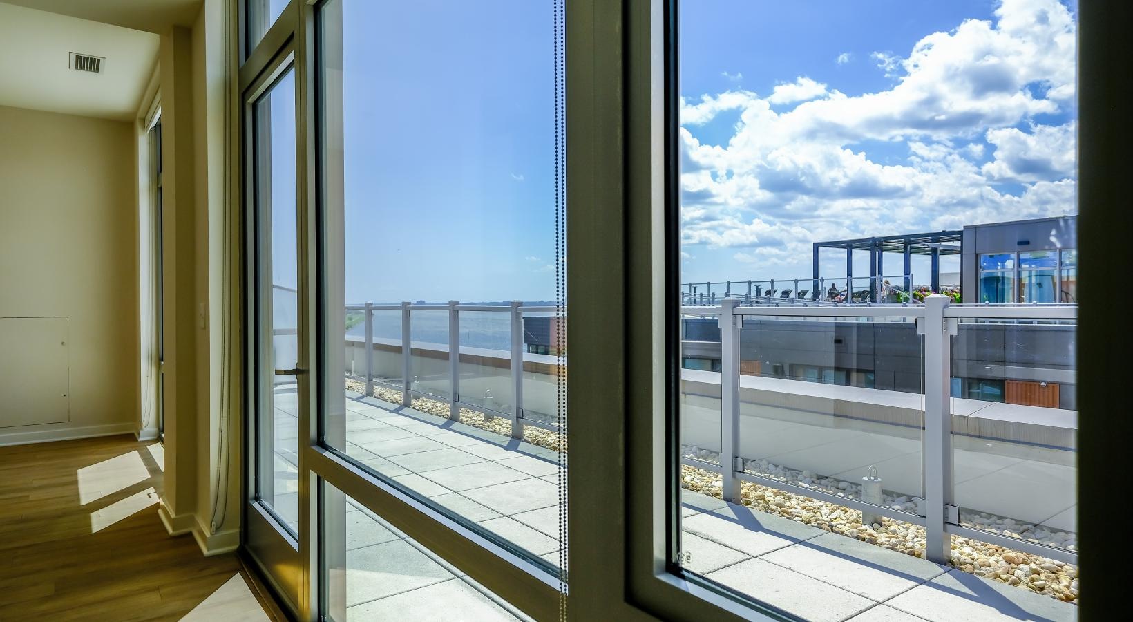 Spacious balconies water view of the ocean from a balcony