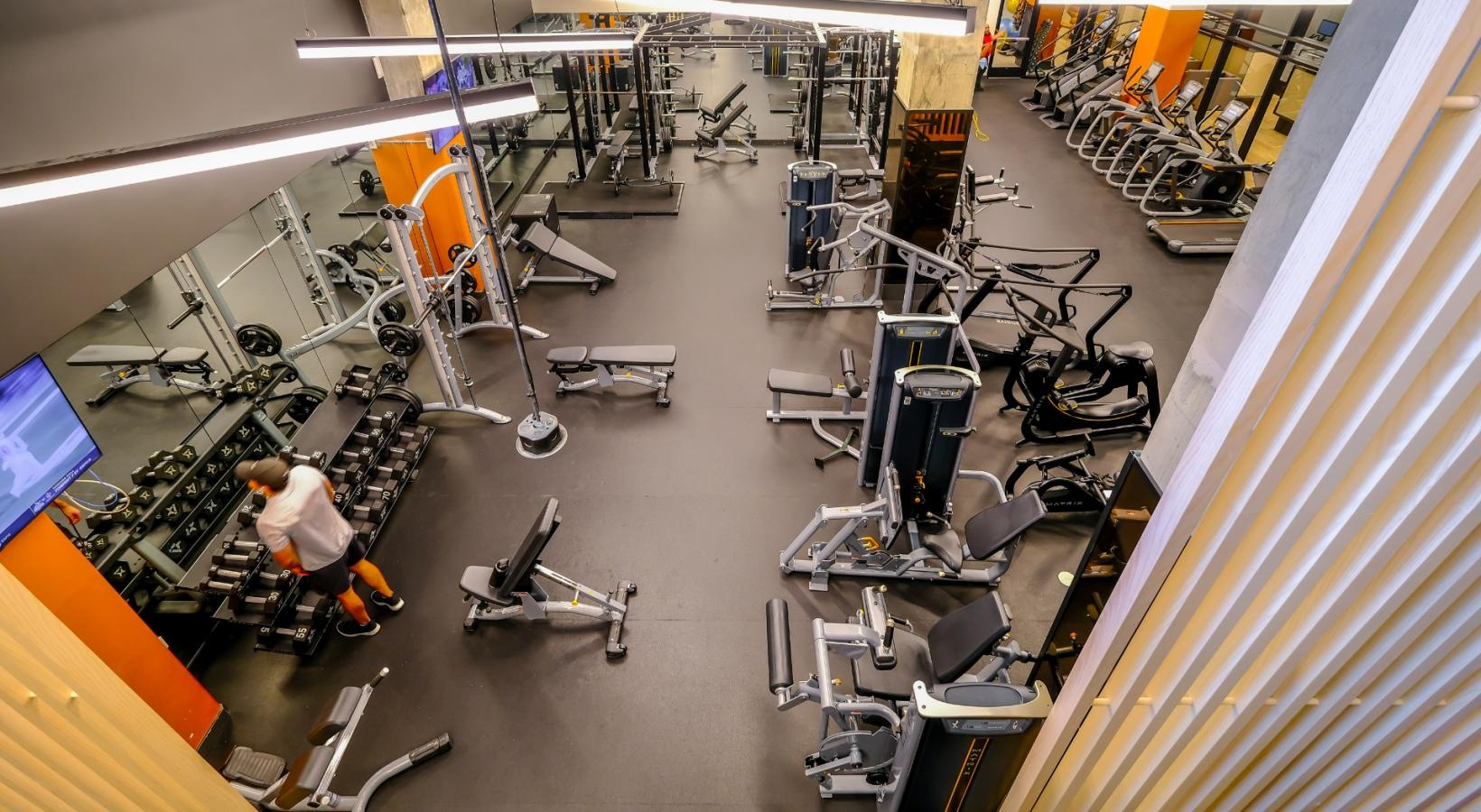 Cutting-edge amenities at your fingertips a person working in a factory