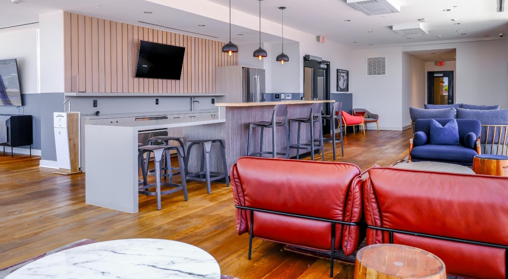 Everything within reach clubhouse with kitchen