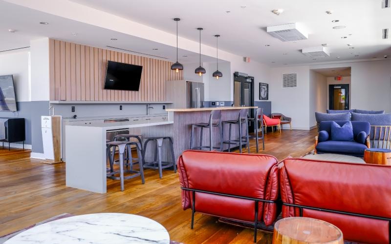 clubhouse with kitchen