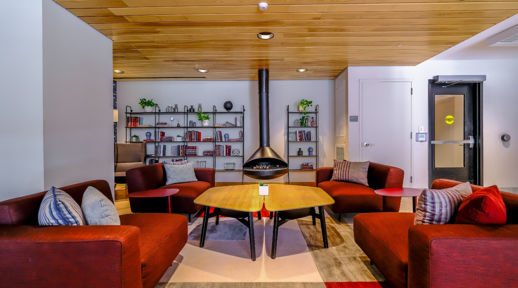 lounge in a bright room with ample seating